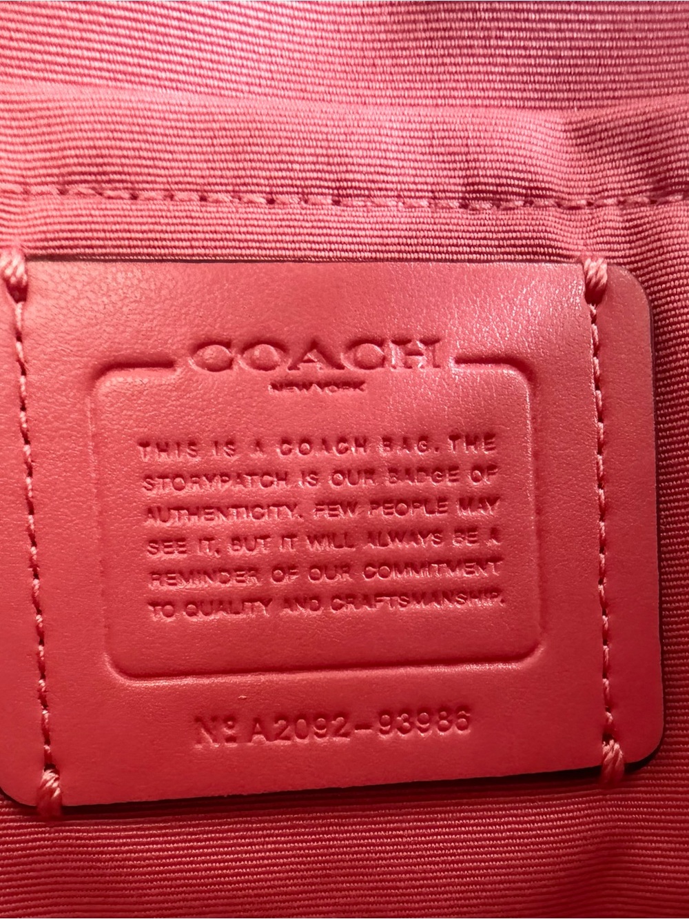 Coach Jes Crossbody in Denim and Leather with chain charm and cherry charm - Picture 12 of 12